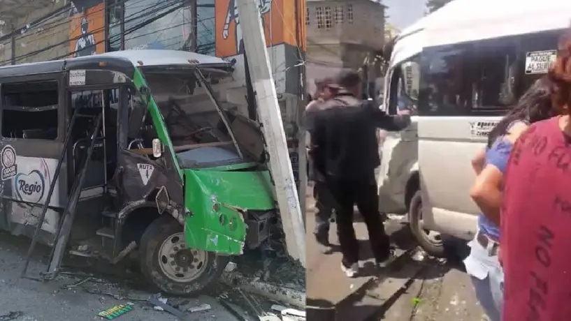 Choque de transporte público en Cuajimalpa resulta en dos muertos y once heridos