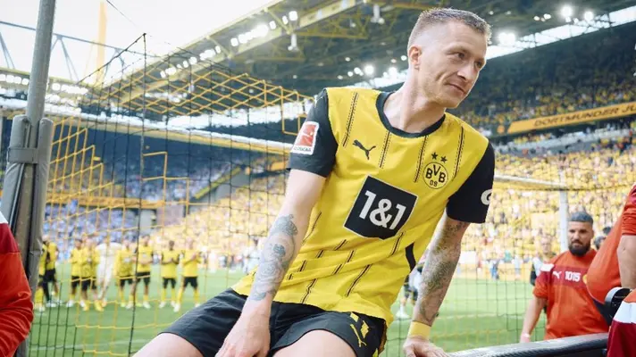 Marco Reus se despide del Borussia Dortmund con emotivo gesto en el Signal Iduna Park