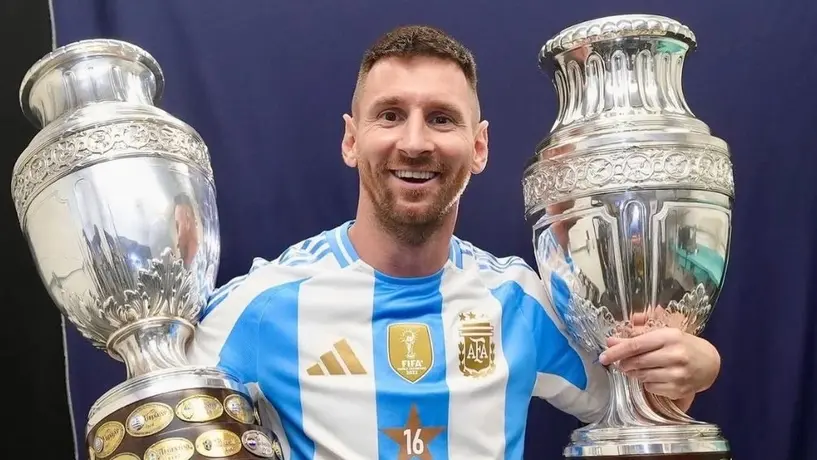 Lionel Messi celebra el bicampeonato de Copa América en sus redes sociales
