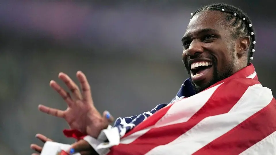 París 2024: Noah Lyles vence al jamaiquino Kishane Thompson y se cuelga el oro en los 100 metros