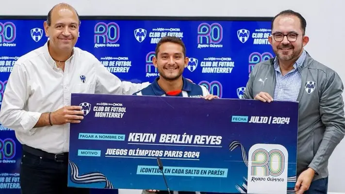 Rayados apoya a Kevin Berlín en su participación en clavados en París 2024