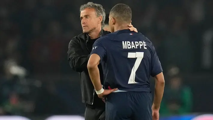 Luis Enrique sobre dirigir a Mbappé en PSG: 'No tengo nada que reprochar'