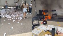 Elecciones 2024: Hombres armados destrozan y queman casillas en Querétaro