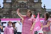 Xóchitl Gálvez se presenta ante 95 mil personas en el Zócalo de la Ciudad de México