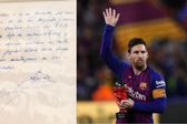 Subastan servilleta que llevó a Messi al Barcelona a los 13 años en 965 mil dólares