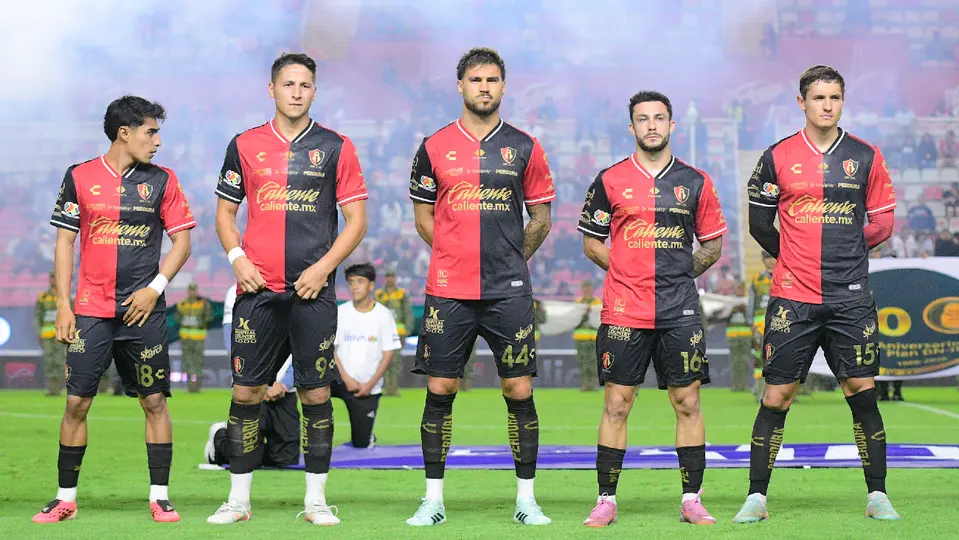 Jugadores del Atlas, previo al partido ante Necaxa | IMAGO7