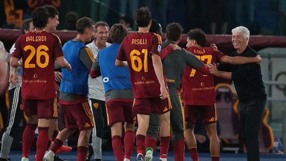 Roma celebra el gol ante el Genoa | AP