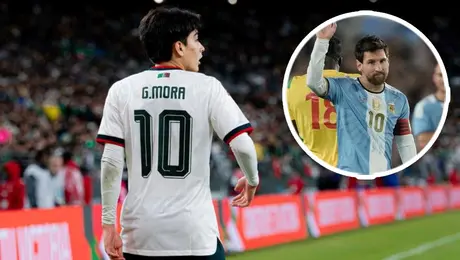 Mora agredece a Messi por haberlo elegido como una estrella mundial emergente