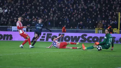 Brujas rescató agónico empate ante Atlético de Madrid en casa en los Playoffs de la Champions League