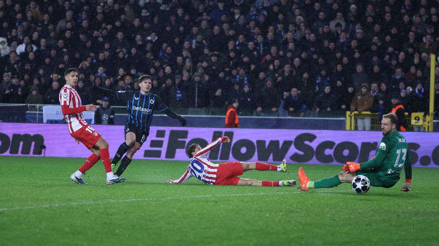 Tzolis anotó el gol del empate ante Oblak en los minutos finales | AP