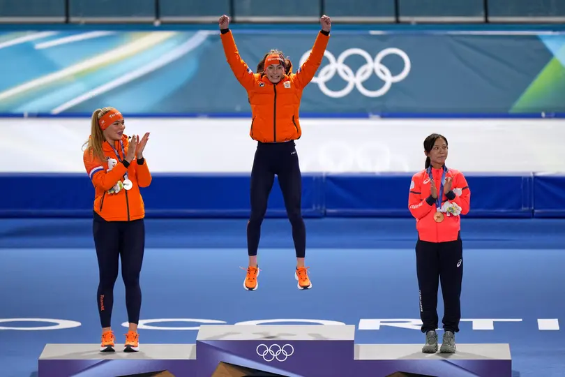 Jutta Leerdam en el podio | AP