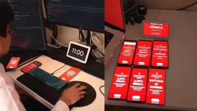 VIDEO: Así activaron manualmente la Alerta Sísmica en el simulacro del 18 de febrero