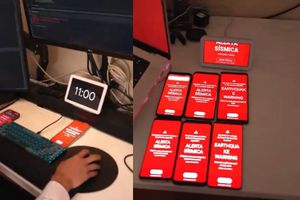 VIDEO: Así activaron manualmente la Alerta Sísmica en el simulacro del 18 de febrero