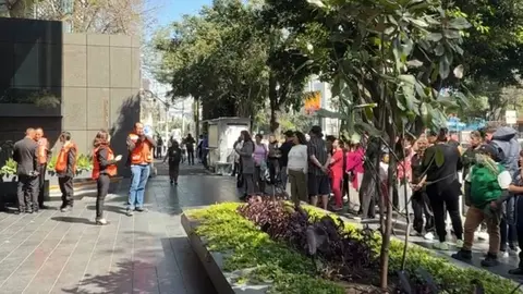 A las 11:00 horas se activaron 13,900 altavoces en la Ciudad de México y el Estado de México como parte del simulacro regional./ Georgina Sánchez