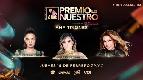 Las hosts de Premio Lo Nuestro 2026. / Univision