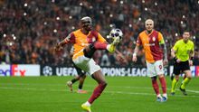 Osimhen durante el partido de Champions League entre Galatasaray y Juventus | AP
