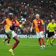 Osimhen durante el partido de Champions League entre Galatasaray y Juventus | AP