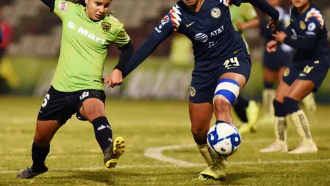 Claudia Cid con América en partido contra FC Juárez en el Apertura 2019 | MEXSPORT
