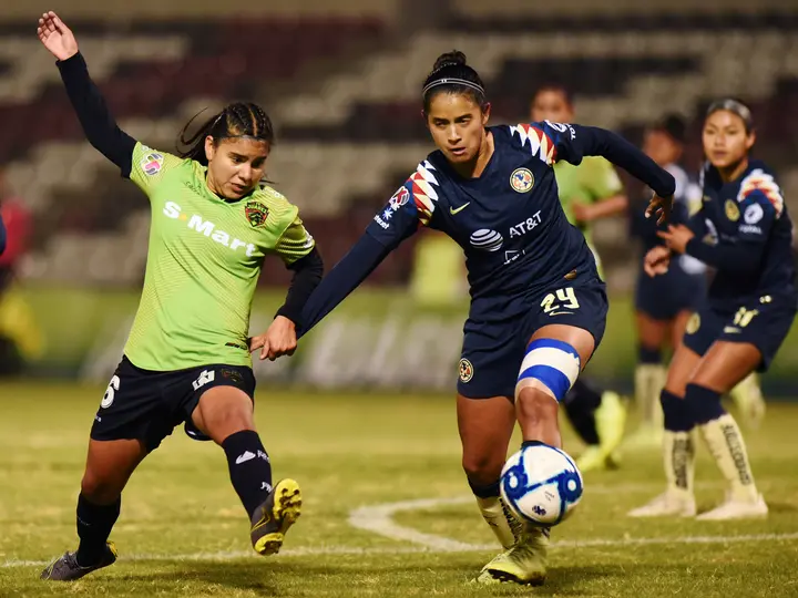 Claudia Cid con América en partido contra FC Juárez en el Apertura 2019 | MEXSPORT