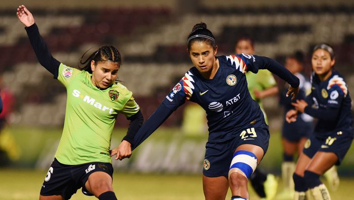 Claudia Cid con América en partido contra FC Juárez en el Apertura 2019 | MEXSPORT