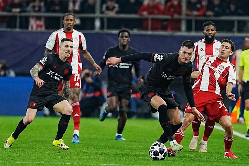 Leverkusen vs Olympiacos en los Playoffs de la Champions League I AP