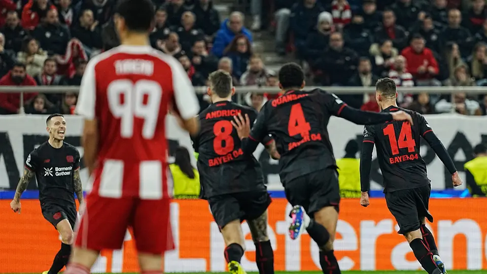Bayern Leverkusen en su victoria en Champions I AP