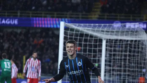 Tresoldi celebra su gol ante Atlético de Madrid | AP