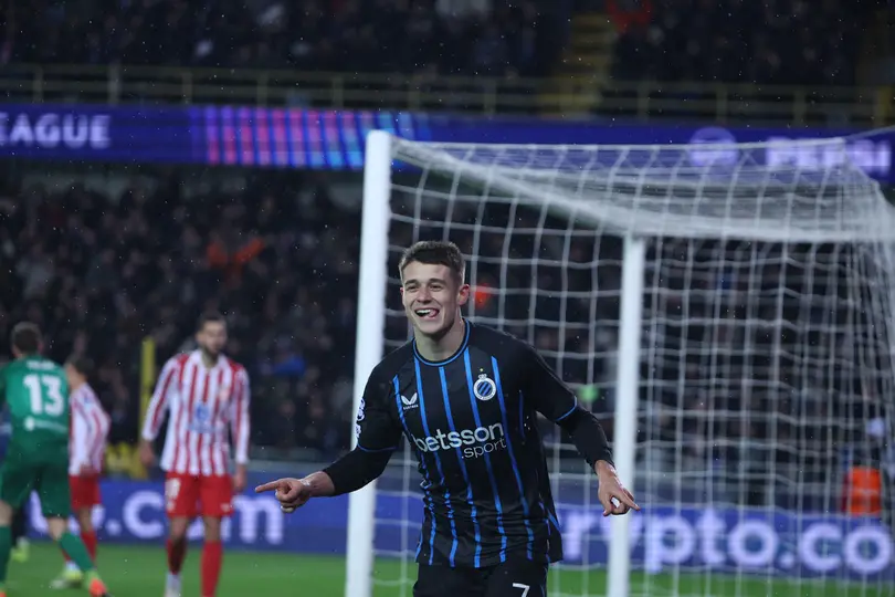 Tresoldi celebra su gol ante Atlético de Madrid | AP