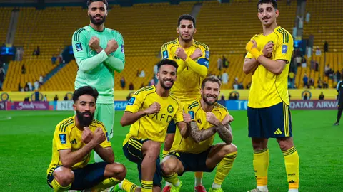 Al Nassr tras derrotar al Arkadag en la Liga de Campeones de la AFC I X:@AlNassrFC_EN