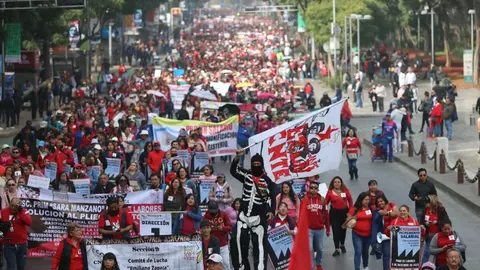 La CNTE advirtió posibles protestas durante el Mundial 2026 en México. / X