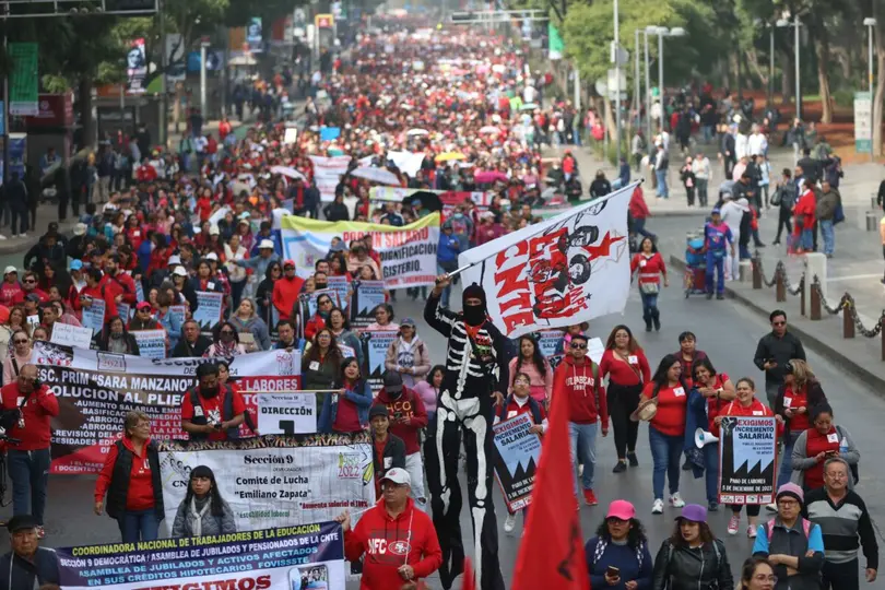 La CNTE advirtió posibles protestas durante el Mundial 2026 en México. / X