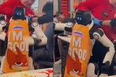 VIDEO: Robot mesero “pierde la cabeza” y arma caos en restaurante de California