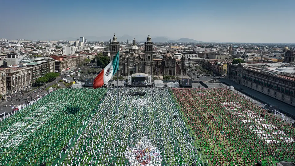 El Zócalo de la Ciudad de México será sede del Fan Fest FIFA 2026 y tendrá varias restricciones / FB: @ClaraBrugadaM