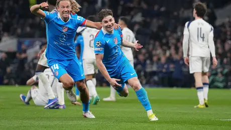 Atlético de Madrid cae en su visita a Tottenham, pero evita remontada y va contra Barcelona en Champions League