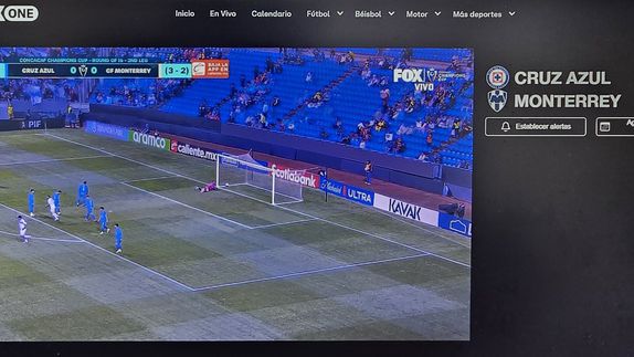 Se cae la transmisión de Fox One en el Cruz Azul vs Rayados | CAPTURA