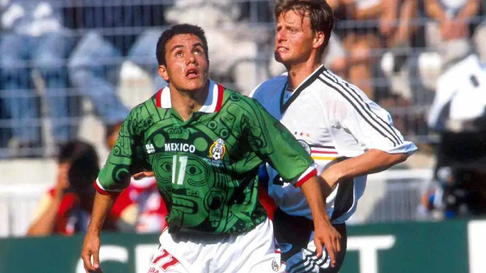 Cuauhtémoc Blanco, ante Alemania en Francia 1998 | MEXSPORT