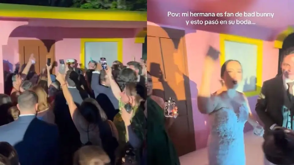 La boda con temática de Bad Bunny se llevó a cabo en Querétaro/TikTok: @danigomezg_