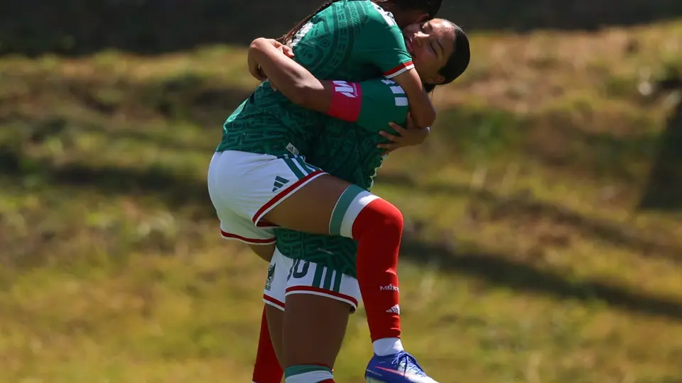 La Selección Mexicana Femenil Sub-17 en festejo durante el Clasificatorio de la Concacaf | X: @Miseleccionfem