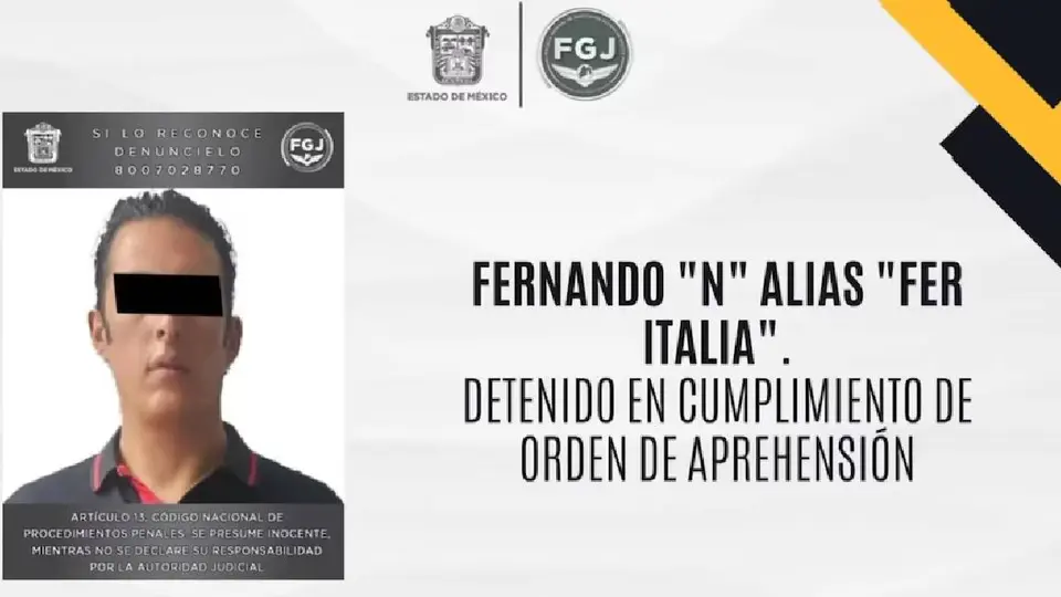 Un juez en el Estado de México sentenció al creador de contenido a 20 años de prisión/Fiscalía Edomex