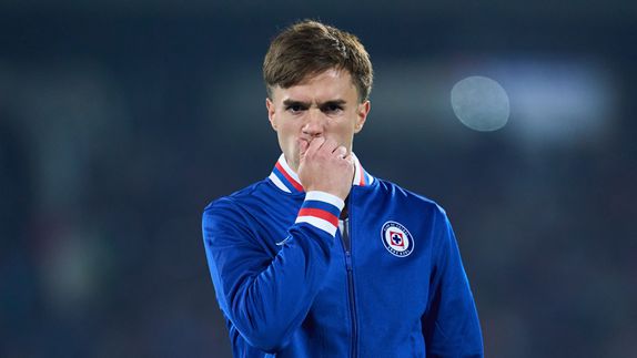 Agustín Palavecino con Cruz Azul previo a un partido del Clausura 2026 de la Liga MX | MEXSPORT