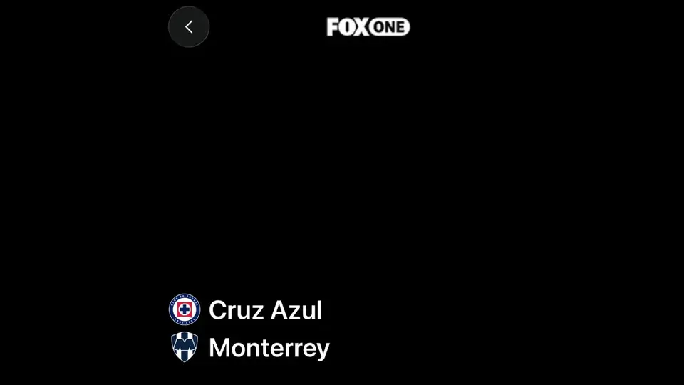 Así quedó la transmisión de Fox One en el partido de Cruz Azul vs Rayados | CAPTURA