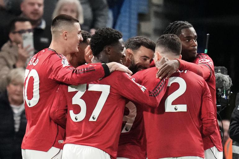 Victoria del Manchester United en contra del Chelsea en la Premier League I AP