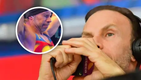 ¡Con Superman incluido! Zague se lleva las miradas con rutina ‘impresionanti’