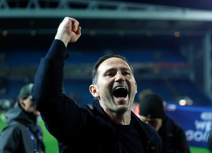 Frank Lampard celebrando el ascenso del Coventry City