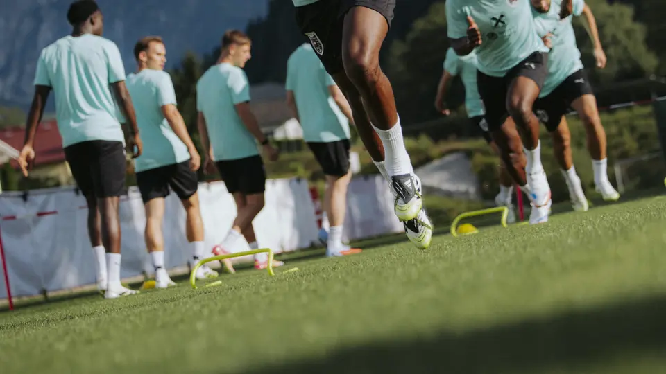 David Alaba en entrenamiento con Austria l X:oefb1904