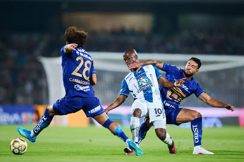 Enner Valencia, Nathan Silva y Carrasquilla en el Pumas vs Pachuca de Semifinales | MEXSPORT
