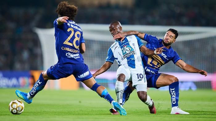 Enner Valencia, Nathan Silva y Carrasquilla en el Pumas vs Pachuca de Semifinales | MEXSPORT