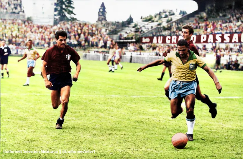 México ante Brasil en Suiza 1954 l X:UniformesSelec1