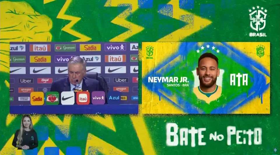 Carlo Ancelotti anunciando a Neymar como Mundialista en 2026 | CAPTURA