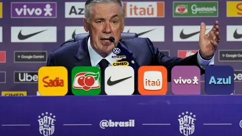 Carlo Ancelotti, entrenador de Brasil | AP